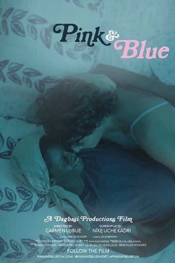 Pink & Blue Poster of Pink & Blue