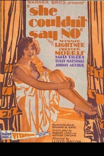 She Couldn't Say No Poster of She Couldn't Say No