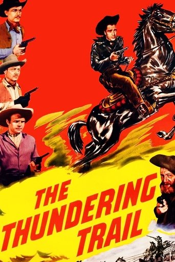 The Thundering Trail Poster of The Thundering Trail