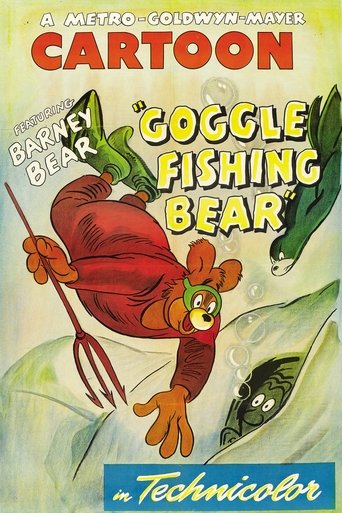 Goggle Fishing Bear Poster of Goggle Fishing Bear