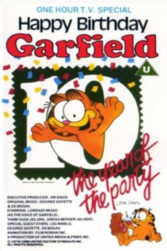 Happy Birthday Garfield Poster of Happy Birthday Garfield