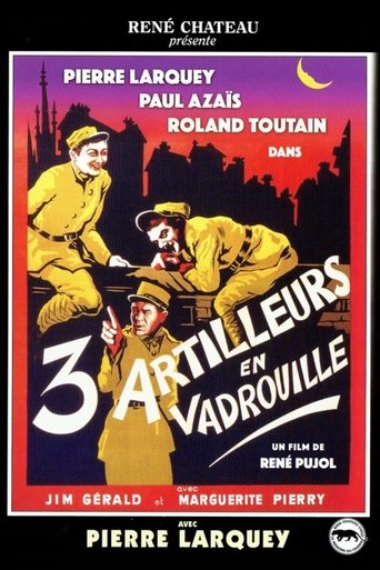 Three Artillerymen on the Move Poster of Three Artillerymen on the Move