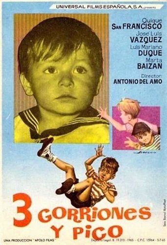 Tres gorriones y pico Poster of Tres gorriones y pico