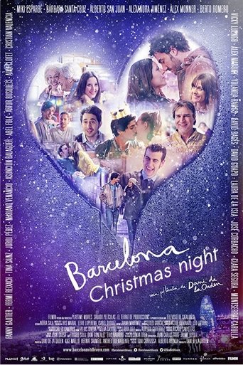 Barcelona Christmas Night Poster of Barcelona Christmas Night