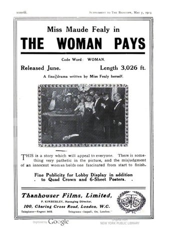 The Woman Pays Poster of The Woman Pays