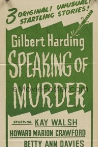 Gilbert Harding Speaking of Murder Poster of Gilbert Harding Speaking of Murder