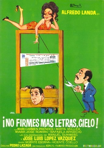 ¡No firmes más letras, cielo! Poster of ¡No firmes más letras, cielo!