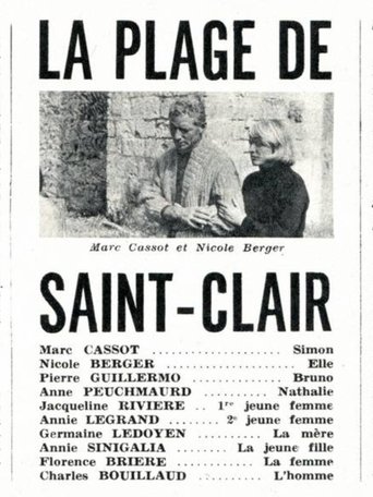 La plage de Saint-Clair Poster of La plage de Saint-Clair