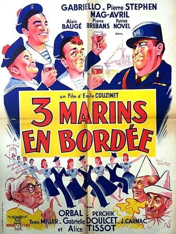 Trois marins en bordée Poster of Trois marins en bordée