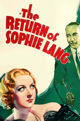 The Return of Sophie Lang Poster of The Return of Sophie Lang