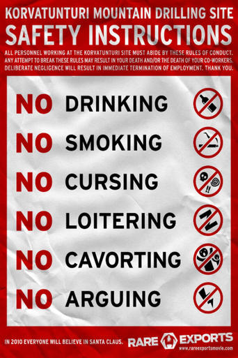 The Official Rare Exports Inc. Safety Instructions 2005 Poster of The Official Rare Exports Inc. Safety Instructions 2005