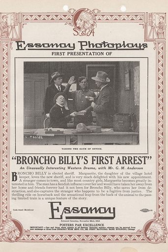 Broncho Billy's First Arrest Poster of Broncho Billy's First Arrest