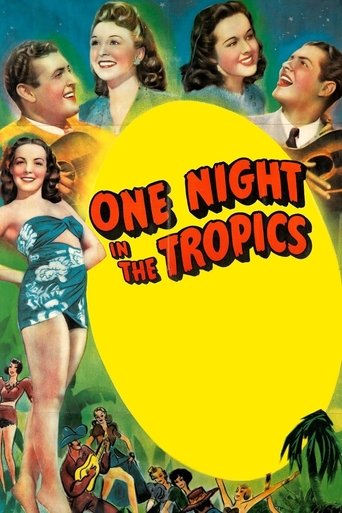 One Night in the Tropics Poster of One Night in the Tropics