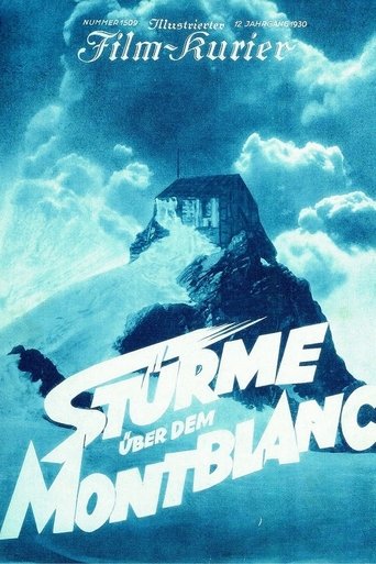 Storm Over Mont Blanc Poster of Storm Over Mont Blanc