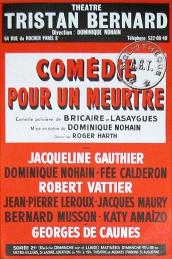 Comédie pour un meurtre Poster of Comédie pour un meurtre