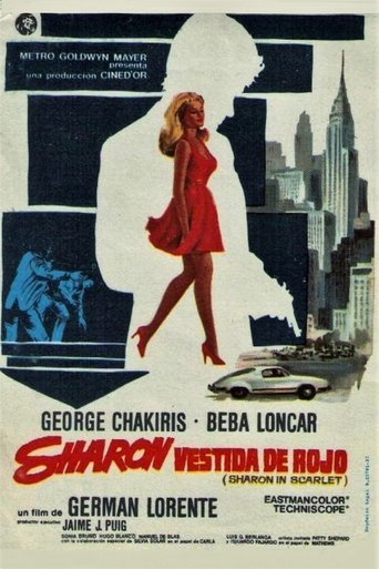 Sharon vestida de rojo Poster of Sharon vestida de rojo