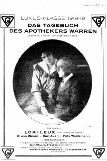 Das Tagebuch des Apothekers Warren Poster of Das Tagebuch des Apothekers Warren