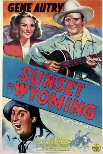 Sunset in Wyoming Poster of Sunset in Wyoming