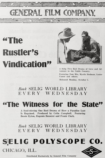 The Rustler's Vindication Poster of The Rustler's Vindication
