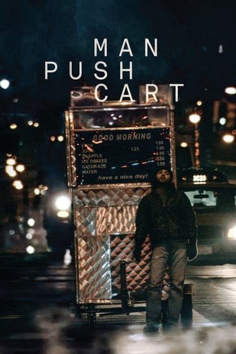 Man Push Cart Poster of Man Push Cart