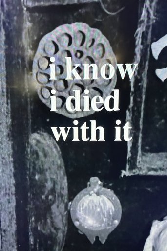 I Know I Died with It Poster of I Know I Died with It