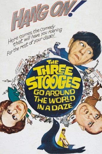 The Three Stooges Go Around the World in a Daze Poster of The Three Stooges Go Around the World in a Daze