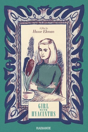 Girl with Hyacinths Poster of Girl with Hyacinths