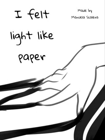 I felt light like paper Poster of I felt light like paper