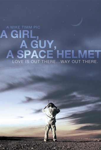 A Girl, a Guy, a Space Helmet Poster of A Girl, a Guy, a Space Helmet