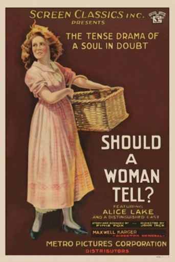 Should a Woman Tell? Poster of Should a Woman Tell?