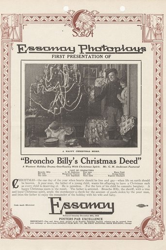 Broncho Billy's Christmas Deed Poster of Broncho Billy's Christmas Deed