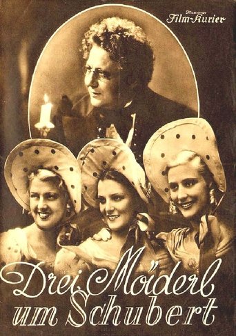 Three Girls Around Schubert Poster of Three Girls Around Schubert