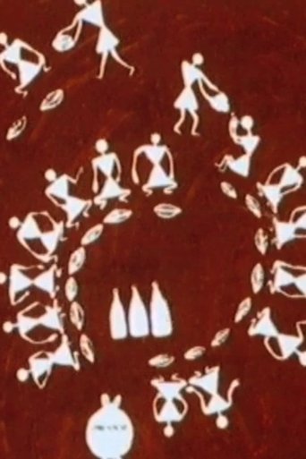 Warli Walking Picture Poster of Warli Walking Picture