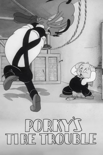Porky's Tire Trouble Poster of Porky's Tire Trouble