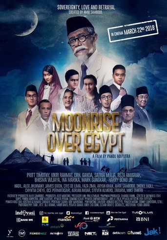 Moonrise Over Egypt Poster of Moonrise Over Egypt