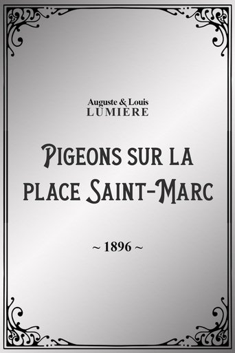 Pigeons sur la place Saint-Marc Poster of Pigeons sur la place Saint-Marc