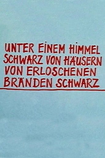 Telekritik: Unter einem Himmel schwarz von Häusern von erloschenen Bränden schwarz Poster of Telekritik: Unter einem Himmel schwarz von Häusern von erloschenen Bränden schwarz