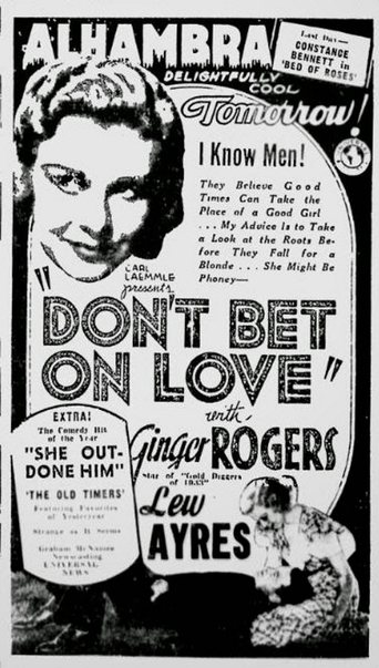 Don't Bet on Love Poster of Don't Bet on Love