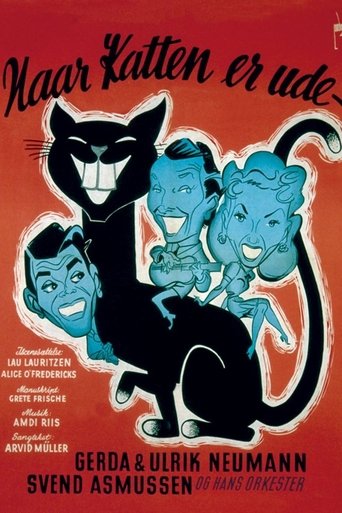Naar katten er ude Poster of Naar katten er ude