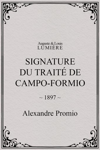 Signature du traité de Campo-Formio Poster of Signature du traité de Campo-Formio