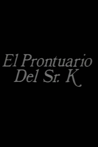 El prontuario del señor K Poster of El prontuario del señor K