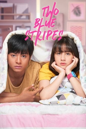 Two Blue Stripes Poster of Two Blue Stripes