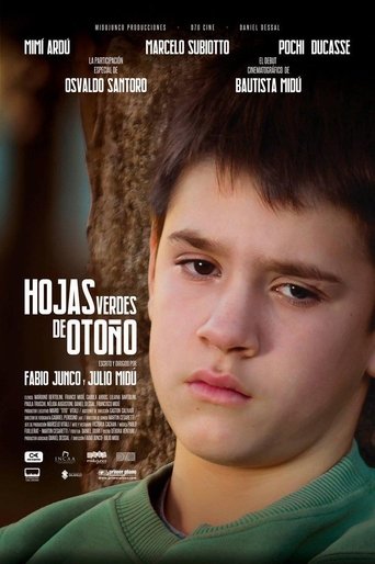 Hojas verdes de otoño Poster of Hojas verdes de otoño