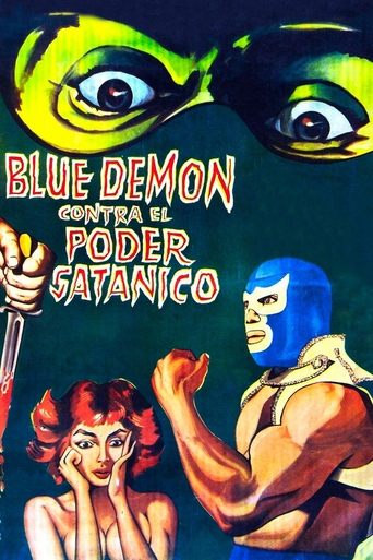 Blue Demon vs. the Satanic Power Poster of Blue Demon vs. the Satanic Power