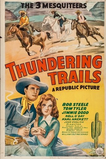 Thundering Trails Poster of Thundering Trails