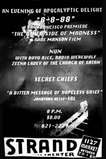 8-8-88 Church of Satan Mansonite Rally Poster of 8-8-88 Church of Satan Mansonite Rally