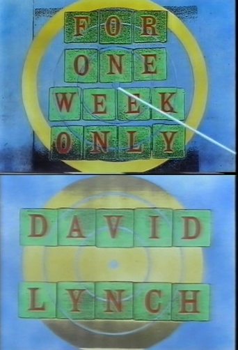 Jonathan Ross Presents for One Week Only: David Lynch Poster of Jonathan Ross Presents for One Week Only: David Lynch
