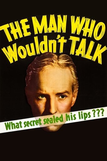 The Man Who Wouldn't Talk Poster of The Man Who Wouldn't Talk