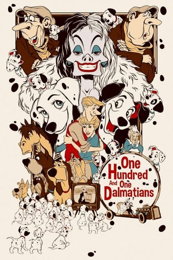One Hundred and One Dalmatians Poster of One Hundred and One Dalmatians