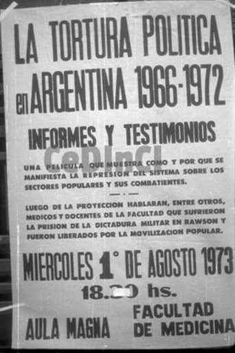 Informes y testimonios. La tortura política en Argentina 1966-1972 Poster of Informes y testimonios. La tortura política en Argentina 1966-1972